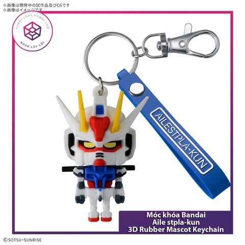 Móc khóa Bandai Aile stpla-kun 3D Rubber Mascot Keychain [TAM]