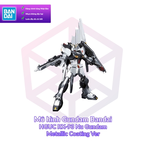 Mô hình Gundam Bandai HGUC RX-93 Nu Gundam Metallic Coating Ver 1/144 MS Gundam [GDB] [BHG]