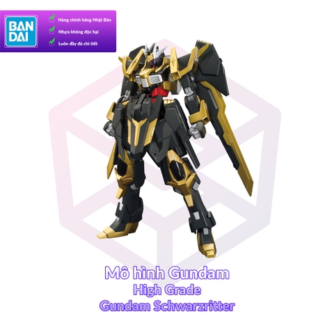 Mô Hình Gundam Bandai HG 055 Gundam Schwarzritter 1/144 Build Fighters [GDB] [BHG]