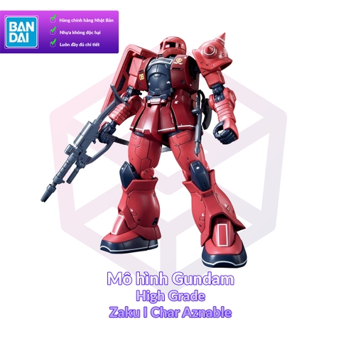 Mô Hình Gundam Bandai HG 13 Zaku I Char Aznable 1/144 GTO [GDB] [BHG]