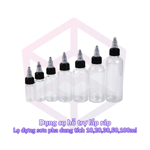 Lọ đựng sơn pha dung tích 10,20,30,50,100ml – Tool Dụng cụ [TAM]