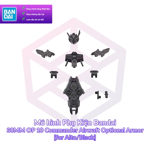 Mô hình Phụ Kiện Bandai 30MM OP 10 Commander Aircraft Optional Armor [for Alto/Black] [30MM]