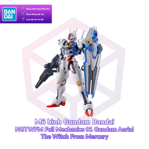 Mô hình Gundam Bandai NGTWFM Full Mechanics 01 Gundam Aerial 1/100 The Witch From Mercury [GDB] [BNG]