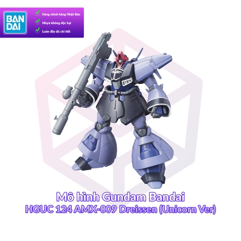 Mô hình Gundam Bandai HGUC 124 AMX-009 Dreissen (Unicorn Ver) 1/144 MS Gundam UC [GDB] [BHG]