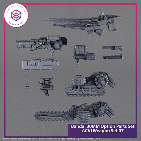 Mô Hình Bandai 30MM Option Parts Set ACVI Weapon Set 07 [GDB] [30MM]
