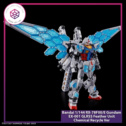 Mô hình Gundam Bandai 1/144 RX-78F00/E Gundam EX-001 GLRSS Feather Unit Chemical Recycle Ver [GDB]