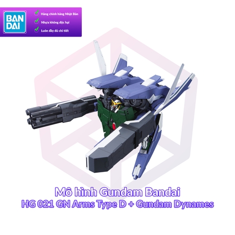 Mô hình Gundam Bandai HG 021 GN Arms Type D + Gundam Dynames 1/144 [GDB] [BHG]