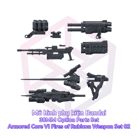 Mô hình phụ kiện Bandai 30MM Option Parts Set Armored Core VI Fires of Rubicon Weapon Set 02 [GDB] [30MM]