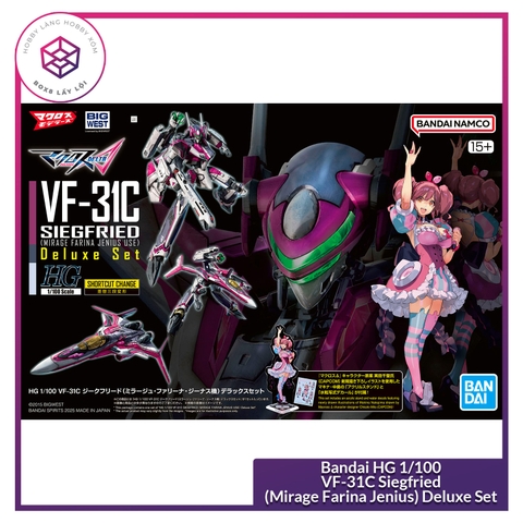 Mô hình Bandai HG 1/100 VF-31C Siegfried (Mirage Farina Jenius) Deluxe Set [GDB] [BHG]