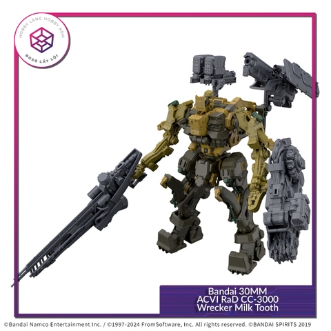 Mô hình Bandai 30MM ACVI RaD CC-3000 Wrecker Milk Tooth [GDB] [30MM]