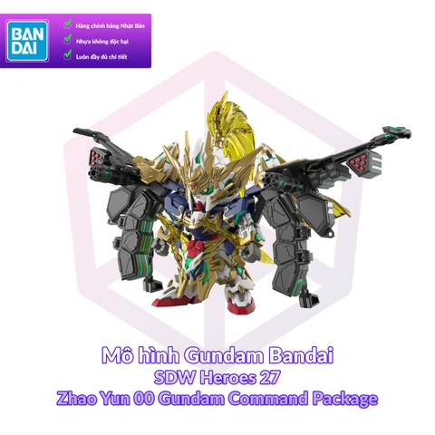Mô hình Gundam Bandai SDW Heroes 27 Zhao Yun 00 Gundam Command Package [GDB] [BSD]