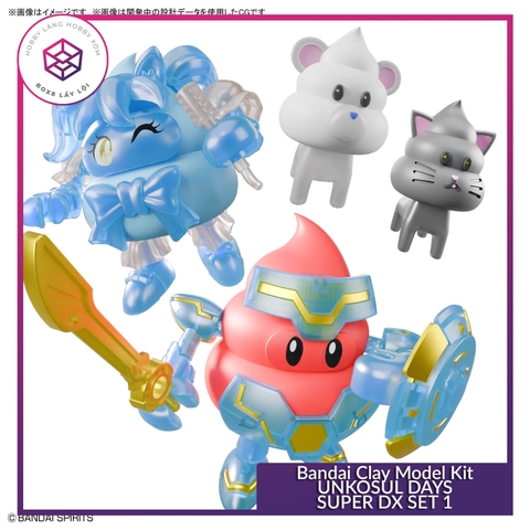Mô hình đất nặn Bandai Clay Model Kit UNKOSUL DAYS SUPER DX SET 1 - Unkosul Days [GDB]