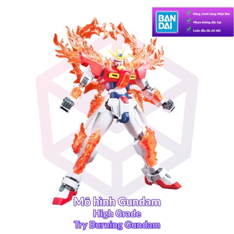 Mô Hình Gundam Bandai HG 028 Try Burning Gundam 1/144 Build Fighters Try [GDB] [BHG]