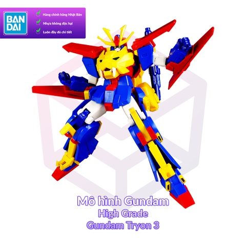 Mô Hình Gundam Bandai HG 038 Gundam Tryon 3 1/144 Build Fighters Try [GDB] [BHG]