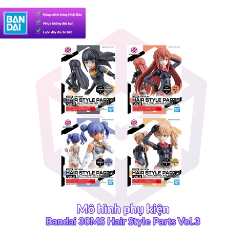 Phụ kiện Mô hình Bandai 30MS Option Hair Style Parts Vol.3 1/144 [30MS]