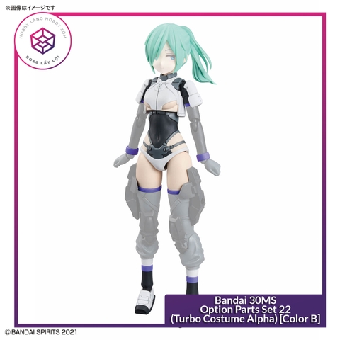 Mô hình Bandai 30MS Option Parts Set 22 (Turbo Costume Alpha) [Color B] [GDB] [30MS]