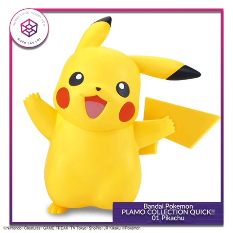Mô hình Bandai Pokemon PLAMO COLLECTION QUICK!! 01 Pikachu [GDB] [MKB]