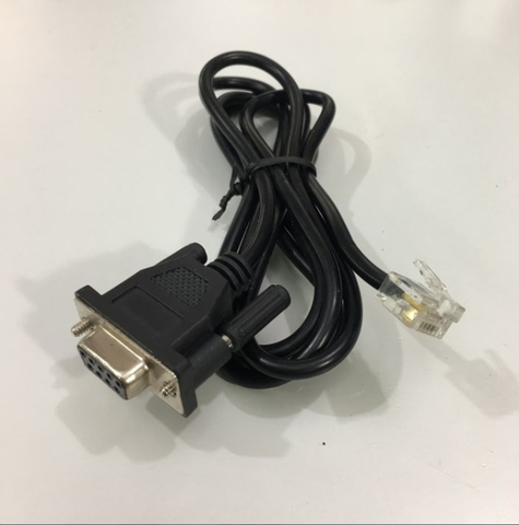 Cáp Điều Khiển Serial RS232 DB9 Female to RJ12 DEC 6P6C Lẫy Khóa Trái Length 1.2M