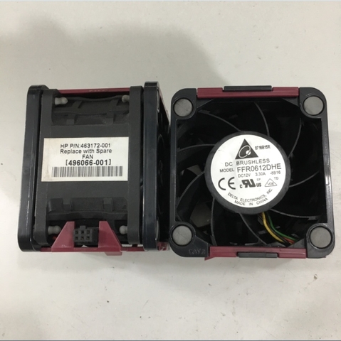 Quạt Làm Mát Máy Chủ HP ProLiant DL380 G6 G7 DELTA FFR0612DHE 463172-001 12V 3.3A 4Wires Cooling Fan