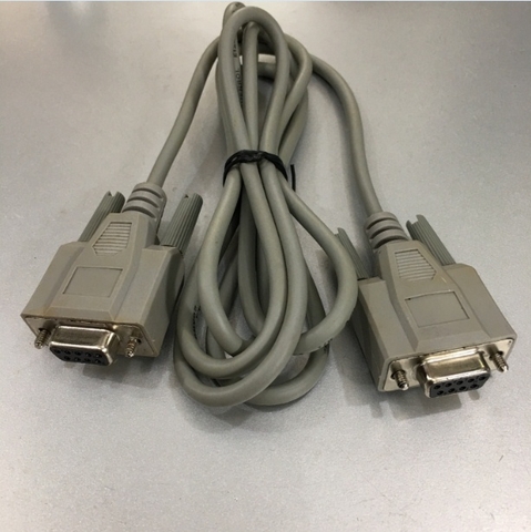 Cáp Điều Khiển RS232 Chéo DB9 Female to DB9 Female Null Modem Cable Grey Length 1.8M