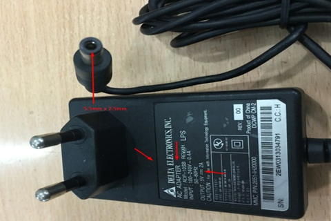 Adapter Original Delta ADP-10SB 5V 2A For Máy Chấm Công Vân Tay Connector Size 5.5mm x 2.5mm