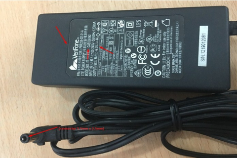 Adapter Original VeriFone CAE036092 9.3V 4A 36W 100 -240V-1200mA for Omni 3730LE Vx 510 Printer AMT & Gprinter Bo GP-58MB Connector Size 5.5mm x 2.5mm