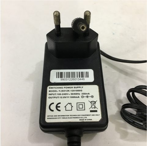 Adapter Original 12V 1A 12W YJS012K-1201000G Connector Size 3.5mm x 1.35mm