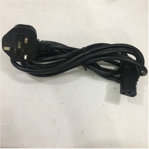 Dây Nguồn Cisco LOROM LR-33A LR-03B UK Chuẩn 3 Chấu Có Cầu Chì AC Power Cord BS1363 to C13 10A 250V 3X1.0mm For Thiết Bị Y Tế Thiết Bị Mạng Cisco Và Máy Chủ Length 2.5M