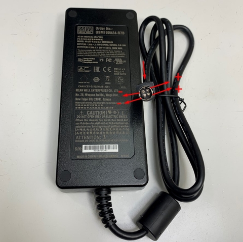 Adapter 24V 6.67A 160W Mean Well OEM Thay Thế PHIHONG PSA150U-240 24V 5.4A 150W Connector Tip Size 4 Pin Mini Din 10mm Plug For Máy Xét Nghiệm Huyết Học MYTHIC 22 Analyzers