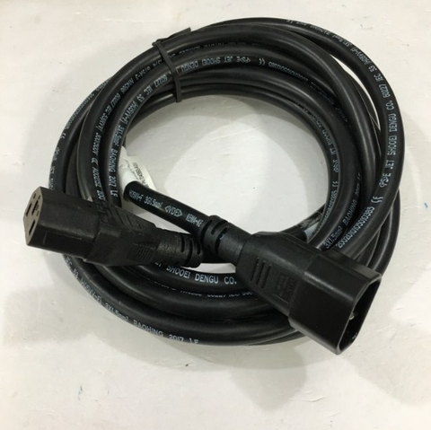 Dây Nguồn Máy Chủ VOLEX V1625BS VAC14LS AC Power Cord C13 to C14 10A 250V 3x1.5mm² 14AWG For UPS PDU APC ARES Eaton Emerson Và Server Rack Length 3M