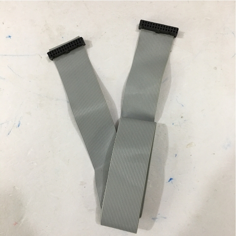 Cáp 26 Pin Flat Ribbon Cable Female to Female 2x13P 26 Wire Grey Dài 0.5M IDC Pitch 2.54mm - Cable Pitch 1.27mm For HMI Panel CMC CNC PLC