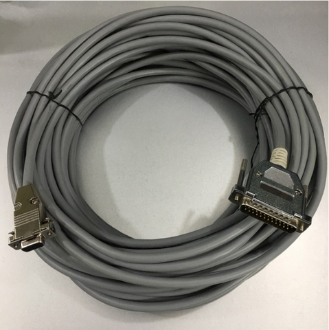 Cáp Kết Nối Truyền Dữ Liệu Fanuc Fadal RS232 Serial Cable DB9 Female to DB25 Male CNC DNC Send Program For PC Desktop Computers Laptop Length 15M