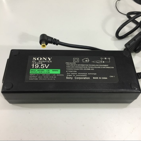 Adapter 19.5V 6.2A 120W SONY Connector Size 6.5mm x 4.4mm