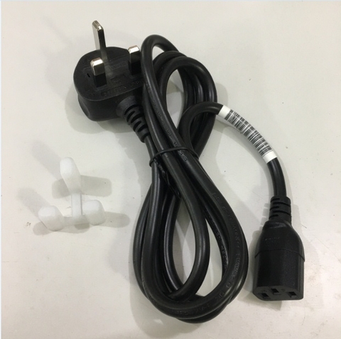 Dây Nguồn LONGWELL LP-61L LS-13G UK Chuẩn 3 Chấu Có Cầu Chì AC Power Cord BS1363 to C13 10A 250V 3X0.75mm² Length 1.8M