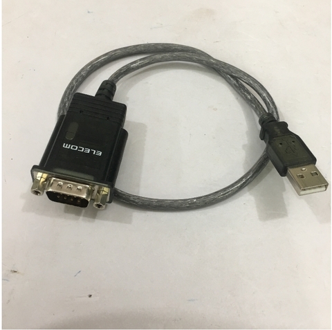 Cáp Chuyển Đổi Cổng USB 2.0 to Serial RS232C Elecom Cable Length 0.5M