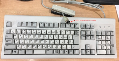 Bàn Phím Máy Xét Nghiệm Huyết Học Tự Động Cell Dyn 1700 3200 Chính Hãng NEC AT Keyboard PS2 Din 5 Pin Male