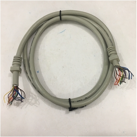 Dây Cáp Hàn Và Đấu Mạch Điều Khiển 19 Core 28AWG Unscreened 19x0.12mm Multicore Cable PVC Grey Length 1.2M