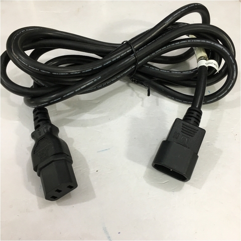 Dây Nguồn Máy Chủ IBM 39M5377 LONGWELL LS-60 LS-14 AC Power Cord C13 to C14 10A 250V 3x1.04mm² 17AWG For UPS PDU APC ARES Eaton Emerson Và Server Rack Length 2.7M