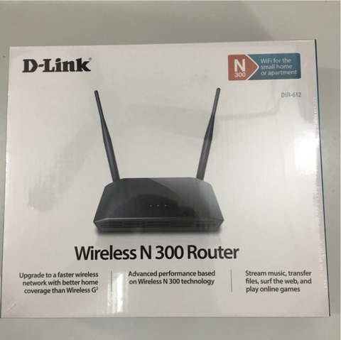 Bộ Phát Không Dây D-LINK DIR-612 Wireless Router 300Mbps