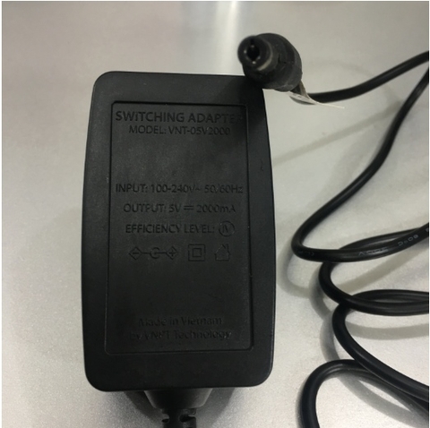 Adapter 5V 2A VNT-05V2000 Connector Size 5.5mm x 2.1mm