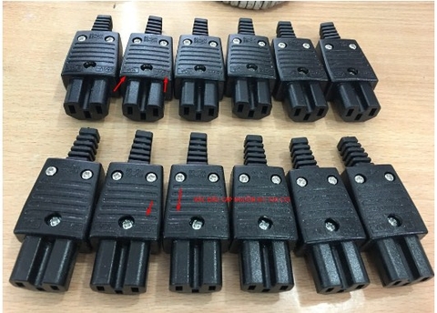 Rắc Đấu Cáp Nguồn Rewireable IEC C15 HOT IEC Cut Out Kettle Plug 10A Amp 250V