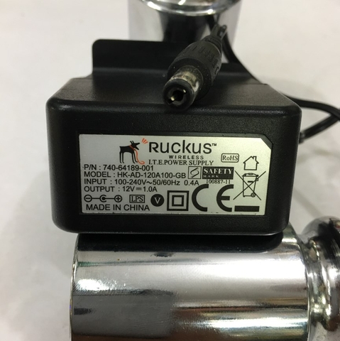 Adapter Original 12V 1A RUCKUS HK-AD-120A100-GB Connector Size 5.5mm x 2.1mm