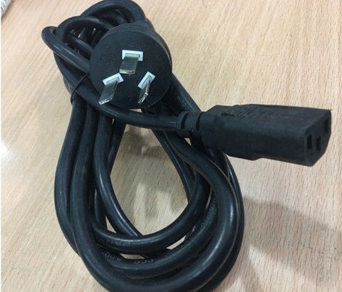 Dây Nguồn 3 Chân Dẹt Tam Giác Có Tiếp Địa Chính Hãng APD-012 PD-032 AC Power Cord Australia & China GB2099 IEC C13 10A 250V 3X1.0mm Length 3M