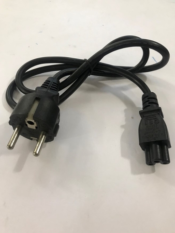 Dây Nguồn LONGWELL LP-34A LS-18 Chuẩn 2 Chân Đầu Tròn AC Power Cord Schuko CEE7 Euro Plug to C5 2.5A 250V 3x0.75mm Length 0.9M