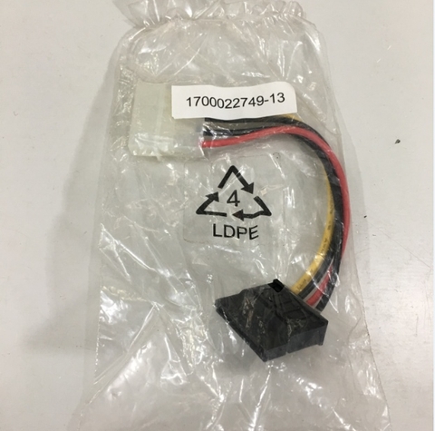 Cáp 1700022749-13 4 Pin Molex to Serial 15 Pin SATA Power Adapter Cable Length 10Cm
