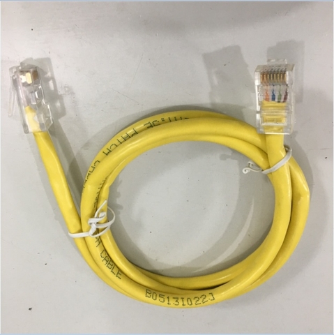 Dây Nhẩy Cat5e RJ45 UTP PVC Ethernet Network Patch Straight Through Cable Yellow Length 1M