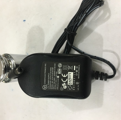 Adapter Original 12V 1A 12W LEI Leader Electronics IU18-2120100-WP Connector Size 5.5mm x 2.1mm