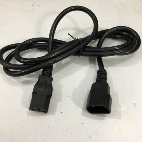 Dây Nguồn AC Power Cord C13 to C14 10A 250V 3x1.0mm² 18AWG For UPS PDU APC ARES Eaton Emerson Và Server Rack Length 1.8M