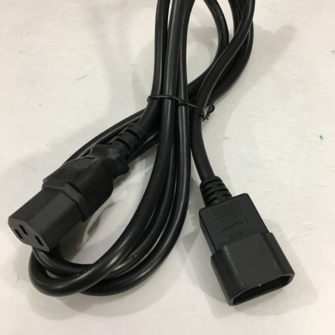 Dây Nguồn Máy Chủ LONGWELL LS-60 LS-14 AC Power Cord C13 to C14 10A 250V 3x1.0mm² 18AWG For UPS PDU APC ARES Eaton Emerson Và Server Rack Length 1.9M