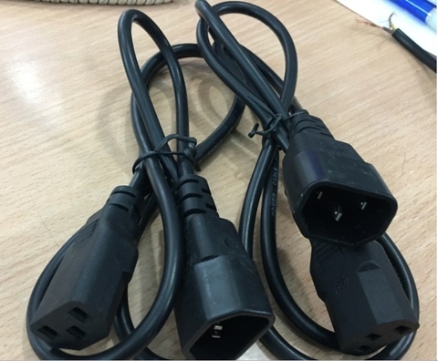 Dây Nguồn AC Power Cable Power Cords IEC60320 IEC C13 to IEC C14 10A/250V 3X0.75mm Length 1.2M